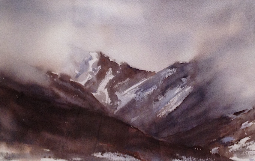 Bernadette Parsons| Arthurs Pass Magic | watercolour  | McAtamney Gallery and Design Store | Geraldine NZ